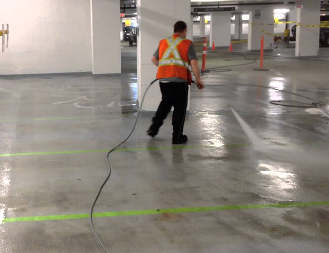 Underground Garage Cleaning | Underground Parking Garage Cleaning | Underground Garage Pressure washing